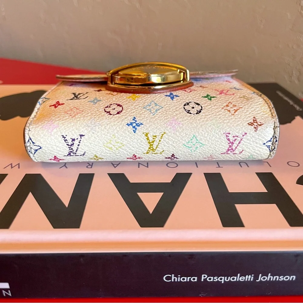 Louis Vuitton‎ Monogram Multicolor Tri-Fold Wallet Vintage Joey Takashi Murakami